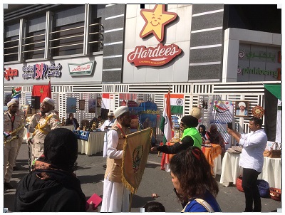 Indian Embassy took part in the Opening Ceremony of Hala Festival in Kuwait on February 10, 2017 and the Indian stall was exquisitely decorated with “Incredible India” posters and tourism material for the occasion.(Indian Embassy, Kuwait)
