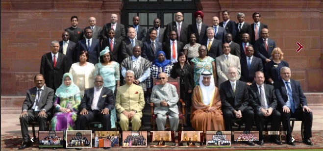 Delegates for Commonwealth Auditors General Conference Meet President