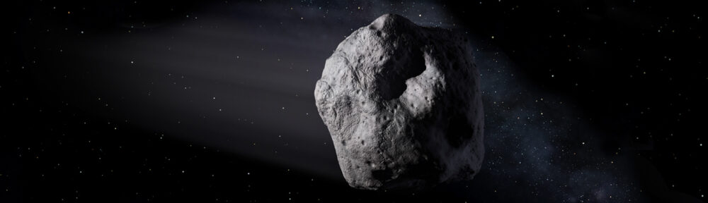 Artist's concept of a near-Earth object. Image credit: NASA/JPL-Caltech