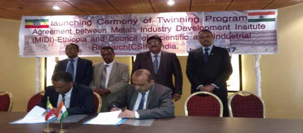 CSIR Signs Pact with Ethiopia on Metals