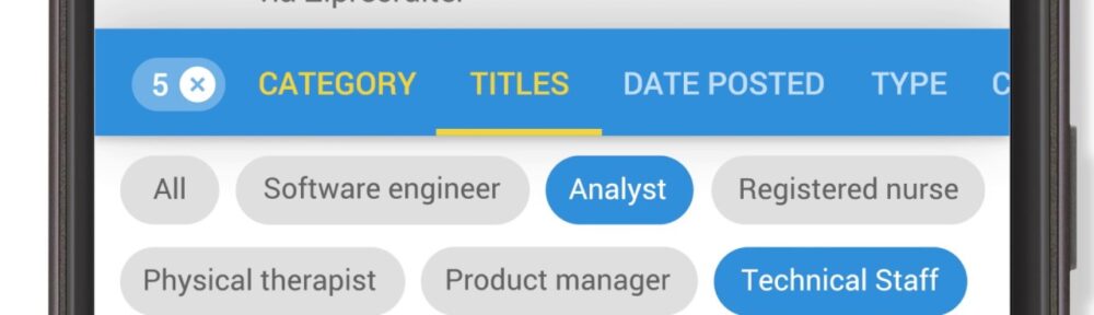 Google job search engine