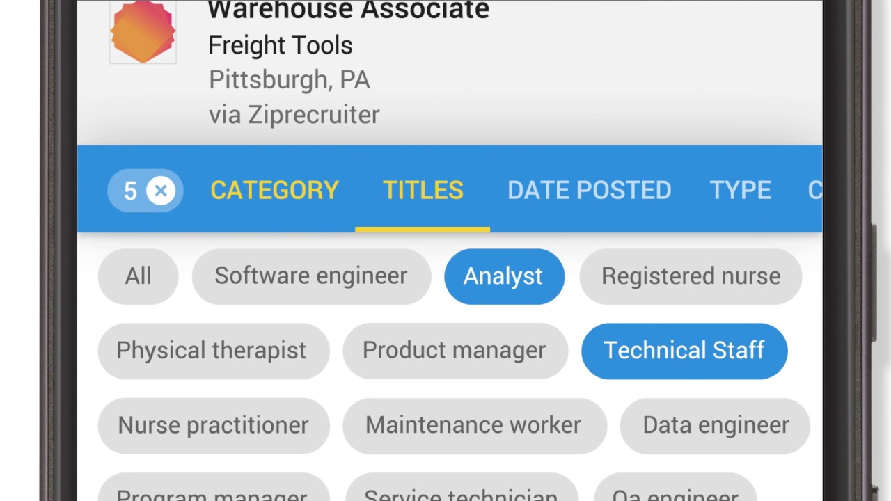 Google job search engine