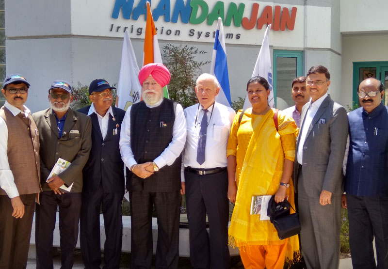 The Minister of State for Agriculture & Farmers Welfare and Parliamentary Affairs, Shri S.S. Ahluwalia leading an Indian Parliamentary delegation, in a visit to the Agricultural water solutions company Naandan Jain, in Tel Aviv, Israel on June 05, 2017. The Secretary, Ministry of Parliamentary Affairs, Shri Rajiv Yadav is also seen.(PIB)