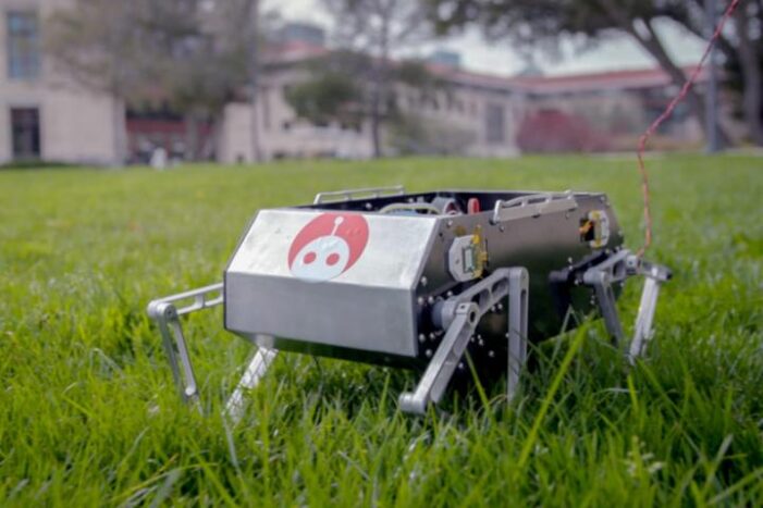 Kurt Hickman/Stanford News Service This student-made robot dog jumps, flips and trots, will you buy?