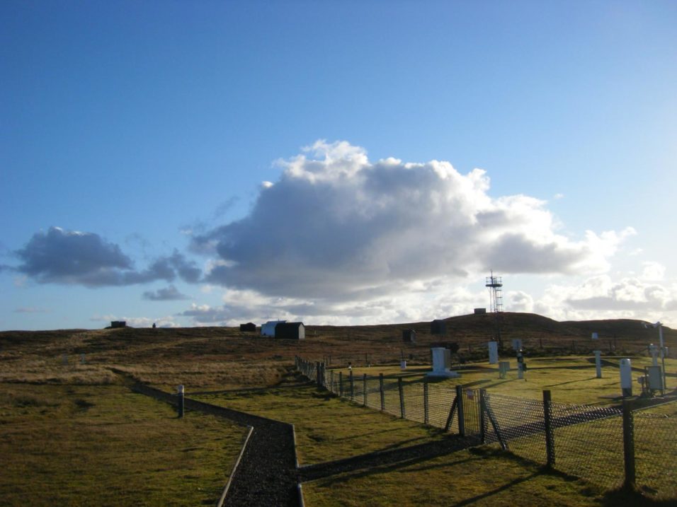 The weather observatory in Lerwick, Shetland Isles, Scotland, where the historic rainfall records were taken CREDIT Dr Keri Nicoll, University of Reading and University of Bath