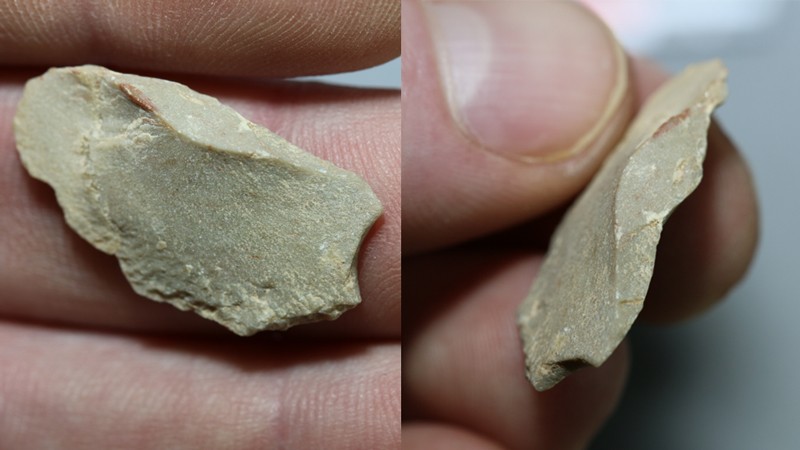 One of the limestone artefacts found at the site.Credit: Ciprian Ardelean
