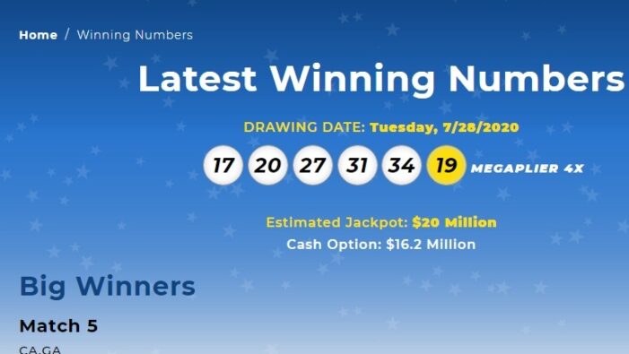 Mega Millions: No winner for Tuesday numbers July 28, 2020, Next Jackpot Friday at $22 Million Now