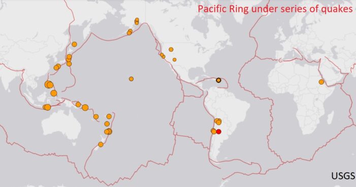 today earthquakes Christmas Day sees 61 earthquakes, more than six above average, USGS explains why