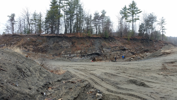 Mill tailings from mining activity at the Cheever Mine, Essex County, New York / Credit: Anji Shah, USGS