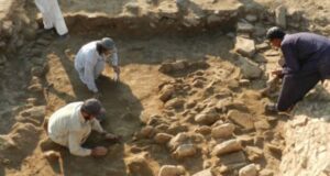 Excavation under way at Barikot in Swat district of Pakistan’s Khyber Pakhtunkhwa Province. Photo: Italian Archaeological Mission to Pakistan