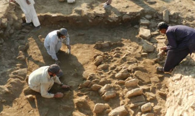 Excavation under way at Barikot in Swat district of Pakistan’s Khyber Pakhtunkhwa Province. Photo: Italian Archaeological Mission to Pakistan 
