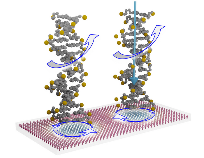 Using chirality for faster, smaller, and more efficient data storage devices