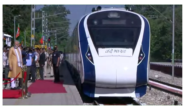 PM Modi flags off Vande Bharat Express from Una in Himachal Pradesh to New Delhi