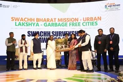 President Murmu Announces Results of Swachh Survekshan 2022; Indore is India’s Cleanest City for 6th consecutive year
