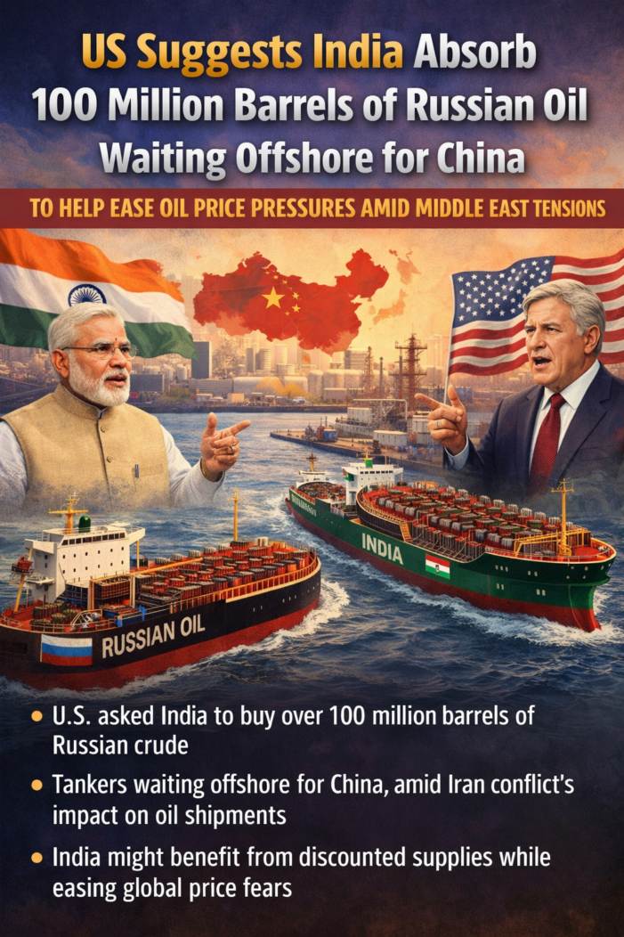 Amid Iran Tensions, US Asks India To Absorb Russian Oil Meant For China; What The Proposal Means For India?