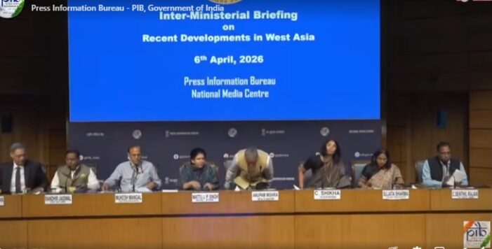 Government Holds Inter-Ministerial Briefing On West Asia Developments