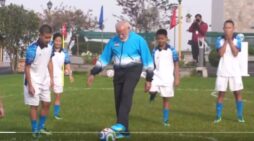 PM Modi Kicks Off Football Session With Youngsters In Gangtok, Sikkim