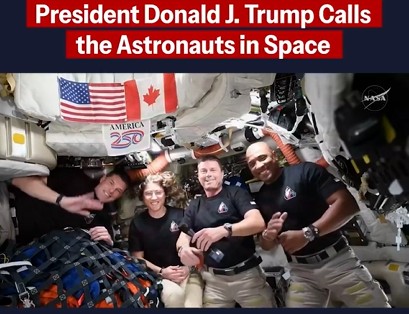 President Trump Calls Artemis II Astronauts before crew wraps up historic Lunar Flyby [Watch Videos]