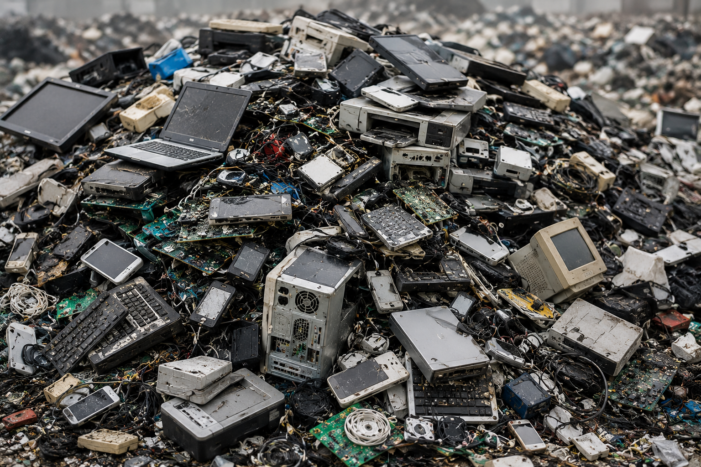 “one-pot” glue help address the massive e-waste problem