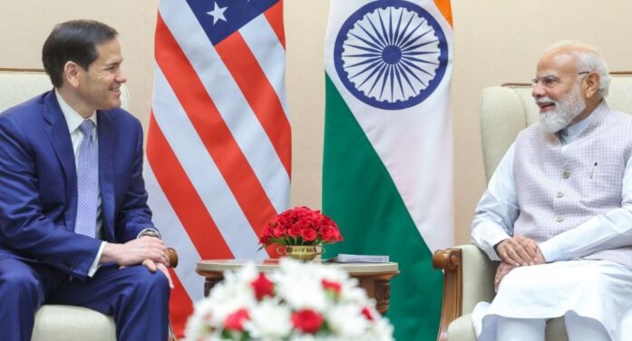 U.S. Secretary of State Marco Rubio calls on Prime Minister Narendra Modi