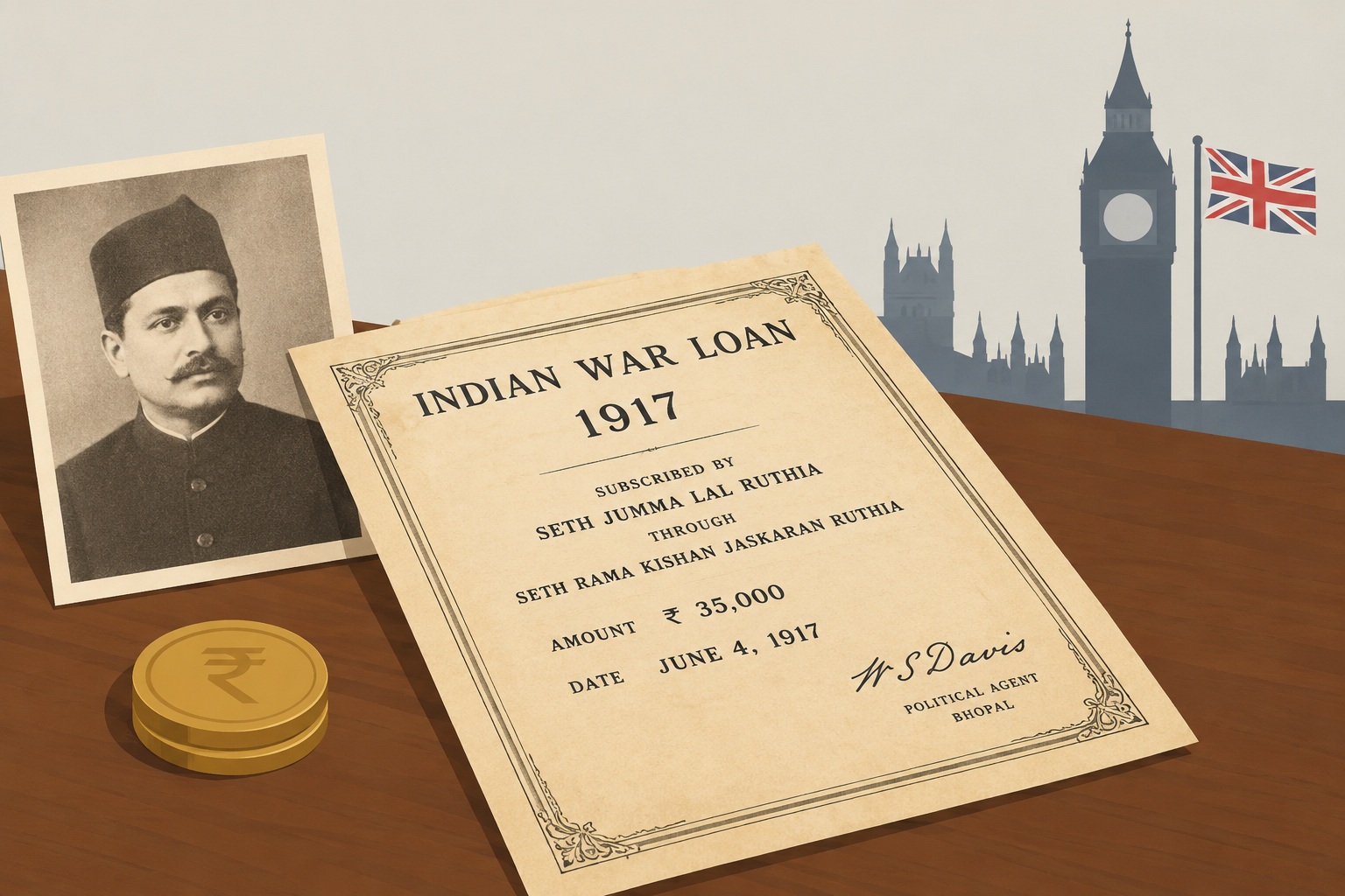 UK denies to repay 1917 war loan / AI generated image